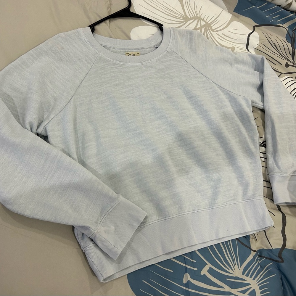 💥PRICE⬇️ J CREW • Lt . Blue Vintage Fleece • S - Picture 7 of 8